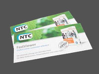 Faltblatt für NTC Fastviewer Web-Collaboration