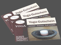 Gutscheinkarte für das Yogastudio Yogadynamik